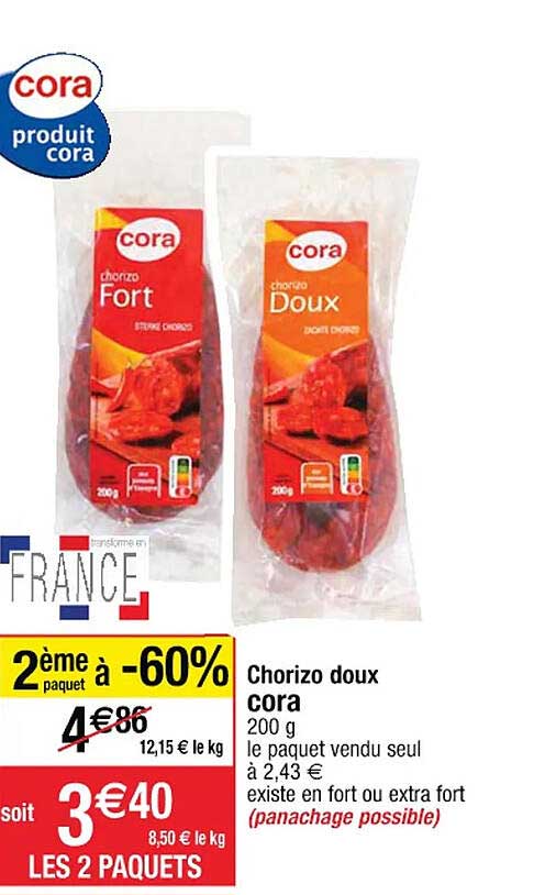 chorizo doux cor