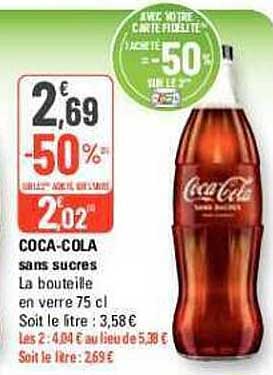 coca-cola sans sucres