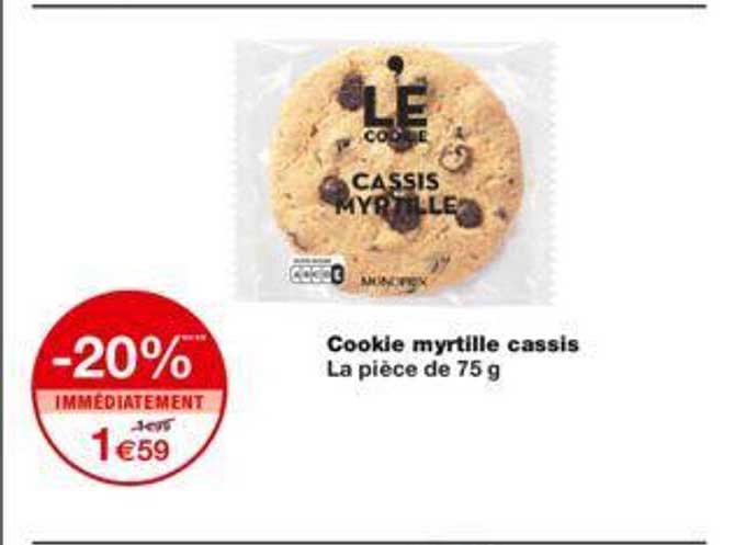 Cookie Myrtille Cassis