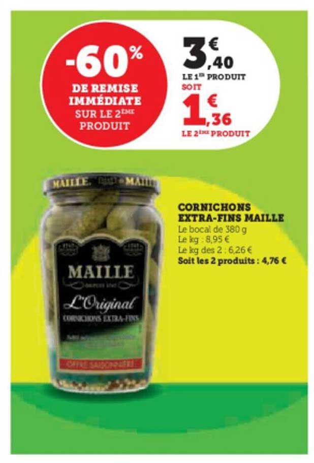 cornichons extra-fins maille