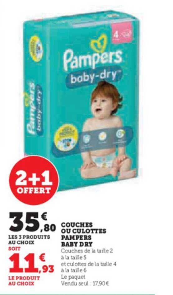 Couches Ou Culottes Pampers Baby Dry