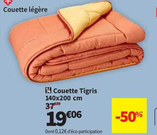 couette tigris 140x200 cm