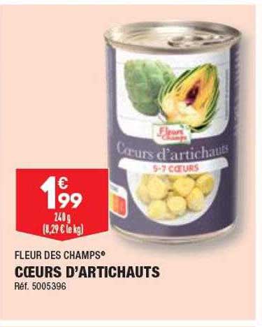 cœurs d'artichauts fleur des champs