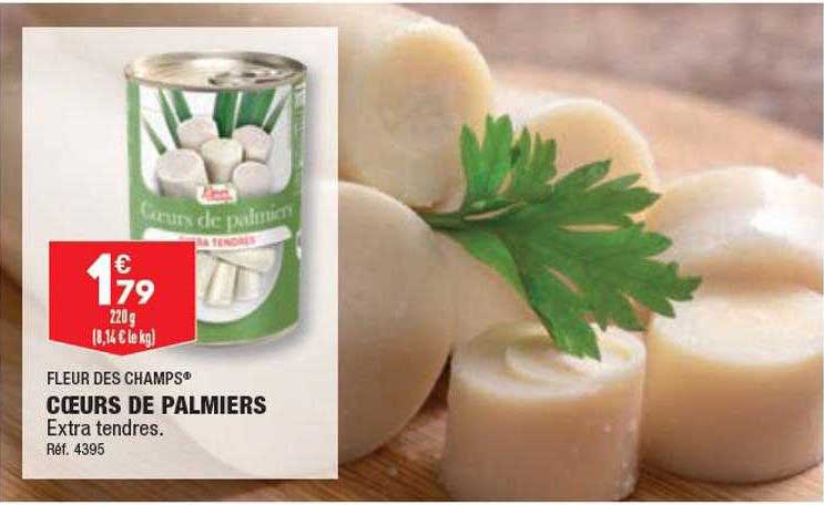 cœurs de palmiers fleur des champs