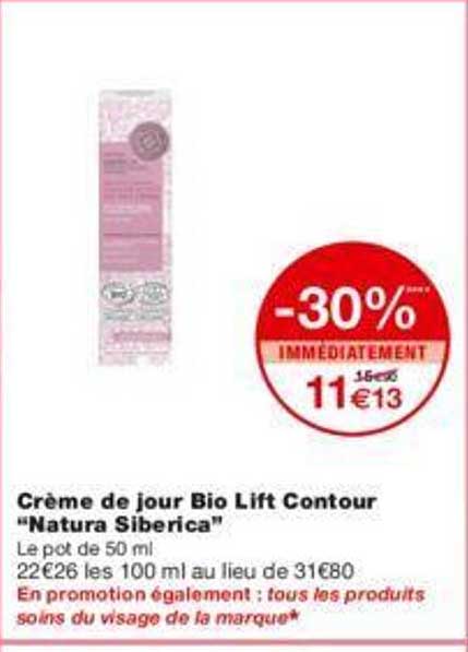 Crème De Jour Bio Lift Contour "natura Siberica"