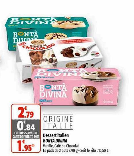 dessert italien bonta divina