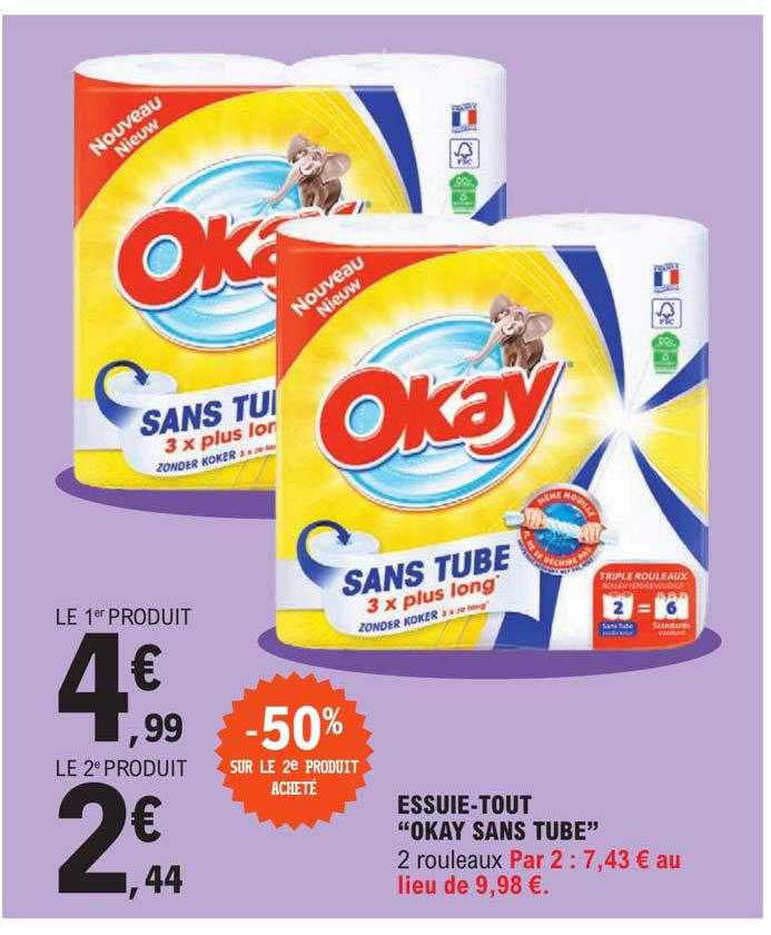 essuie-tout "okay sans tube