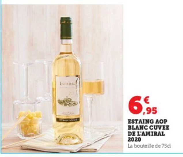 estaing aop blanc cuvée de l'amiral 2020