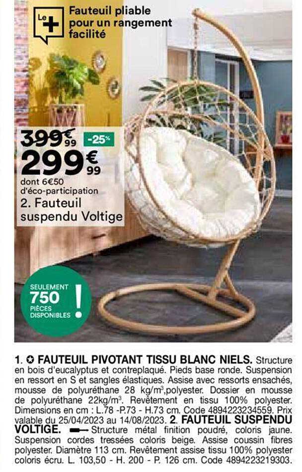 Fauteuil Suspendu Voltige