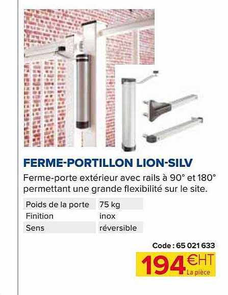 ferme-portillon lion-silv
