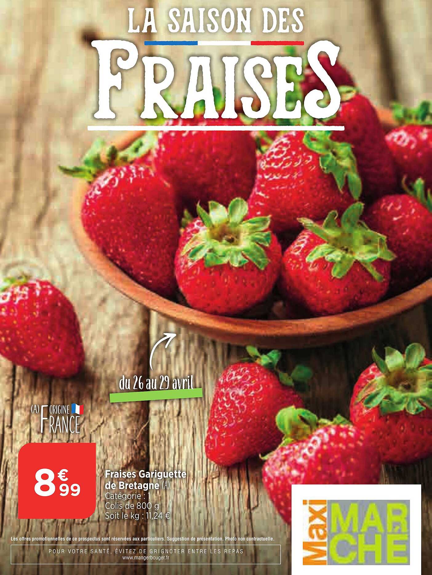 fraise gariguette de bretagne