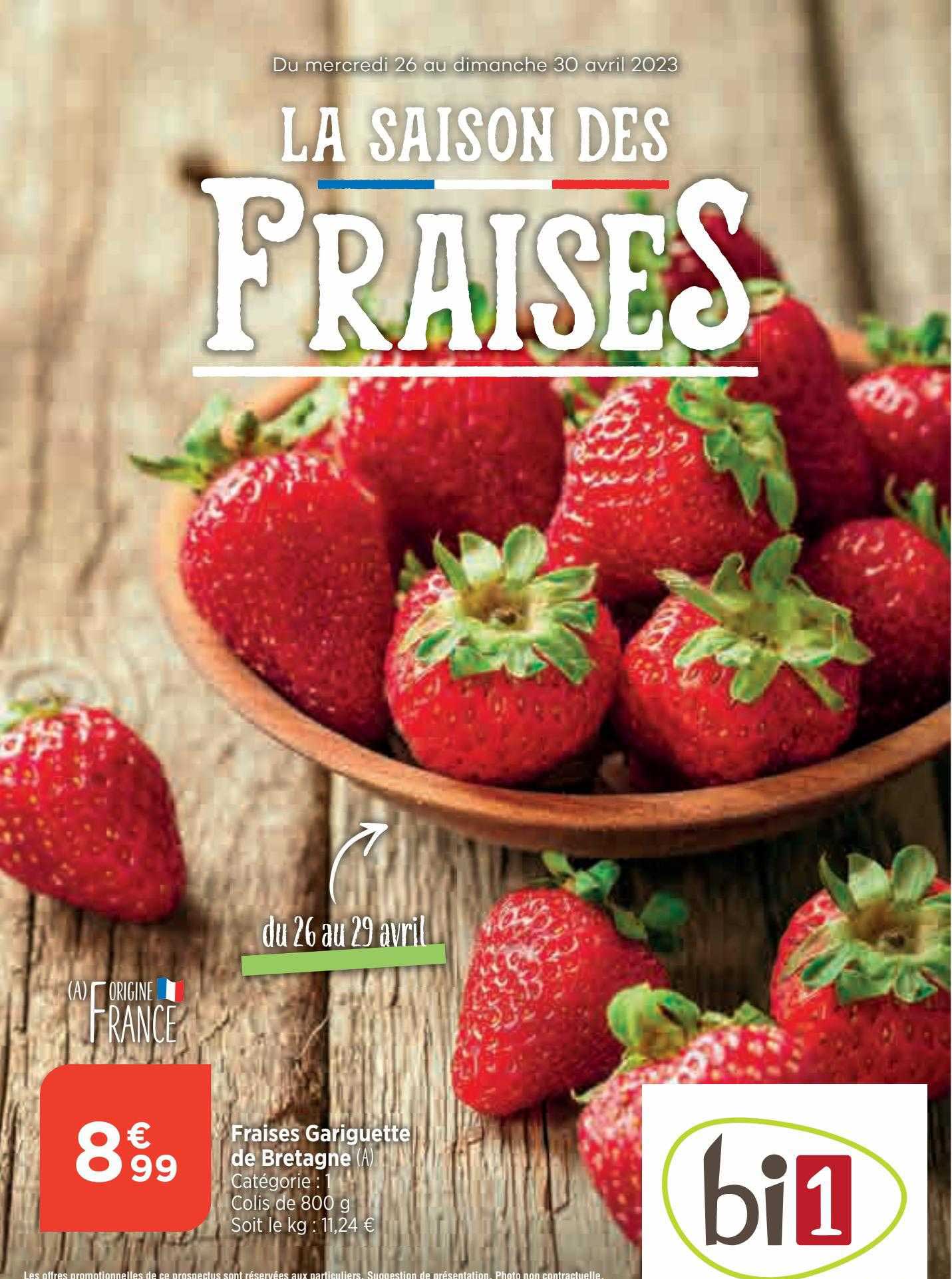 fraise gariguette de bretagne