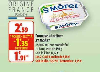 fromage à tartiner st môret