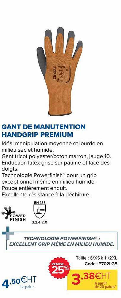 Gant De Manutention Handgrip Premium