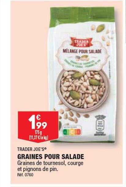 graines pour salade trader joe's