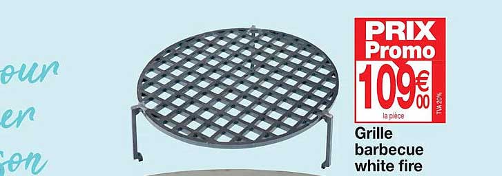 grille barbecue white fire