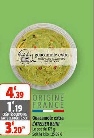 guacamole extra l'atelier blini