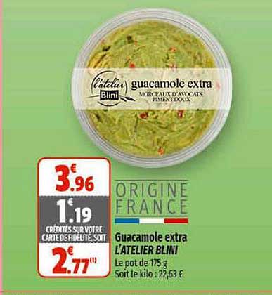 Gucamole Extra L'atelier Blini