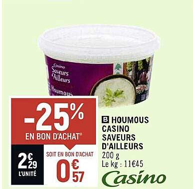 houmous casino saveurs d'ailleurs