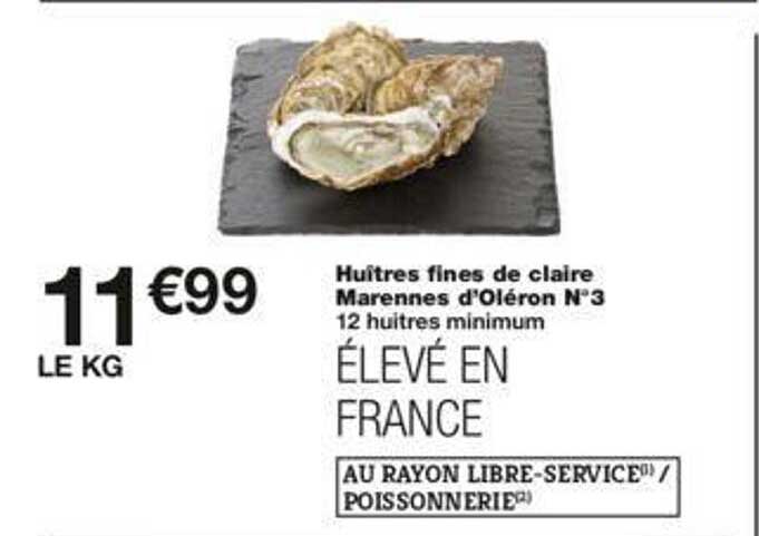 huîtres fines de claire marennes d'oléron n°3