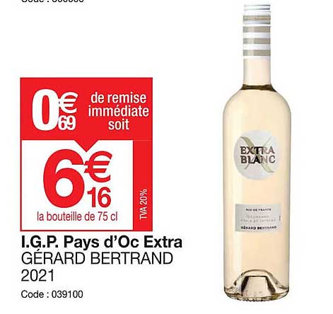 i.g.p. pays d'oc extra gérard bertrand 2021