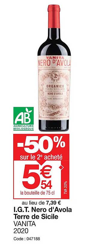 i.g.t. nero d'avola terre de sicile vanita 2020