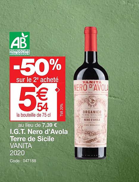 i.g.t. nero d'avola terre de sicile vanita 2020