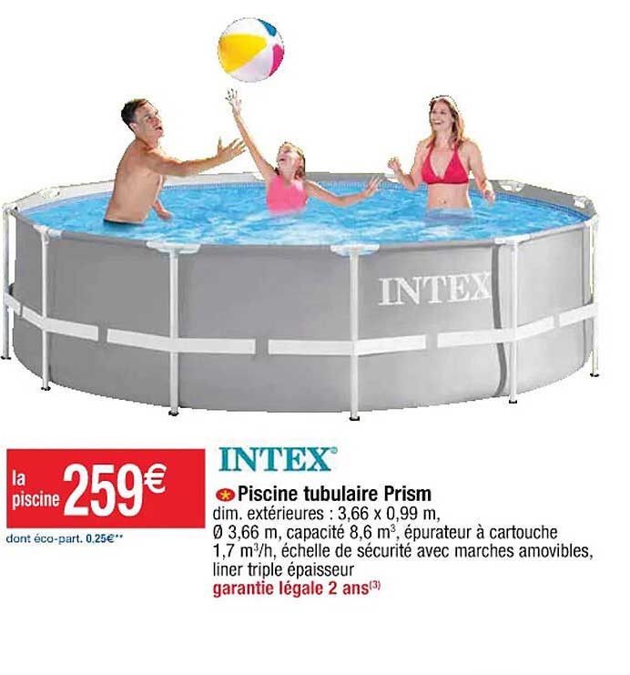 Intex Piscine Tubulaire Prism