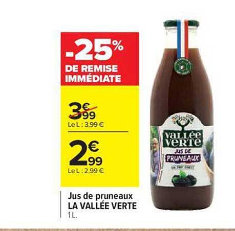 Jus De Pruneaux La Vallée Verte
