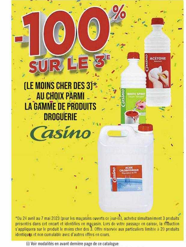 la gamme de produits droguerie casino