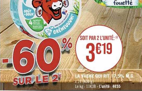 la vache qui rit 17,5% m.g.