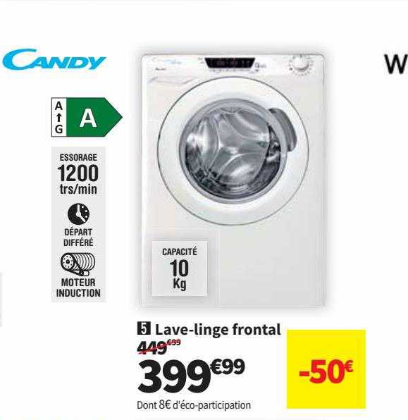 lave-linge frontal candy