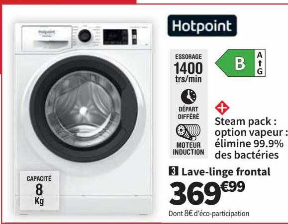 lave-linge frontal hotpoint
