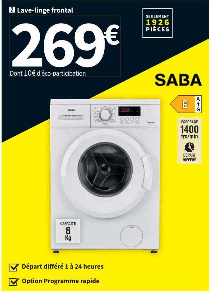lave-linge frontal saba