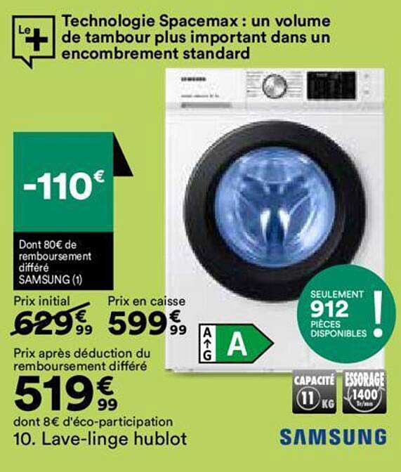 lave-linge hublot samsung