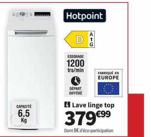 lave linge top hotpoint