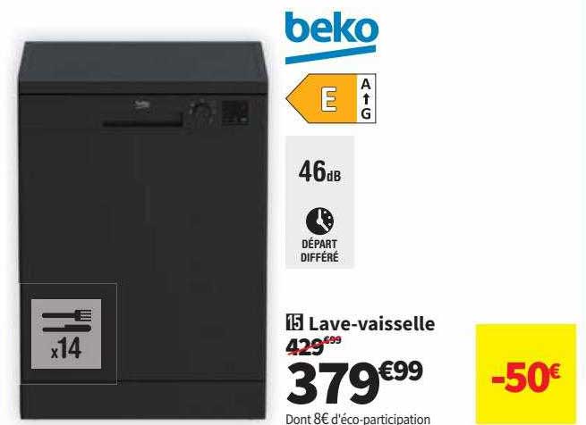 lave-vaisselle 46db beko