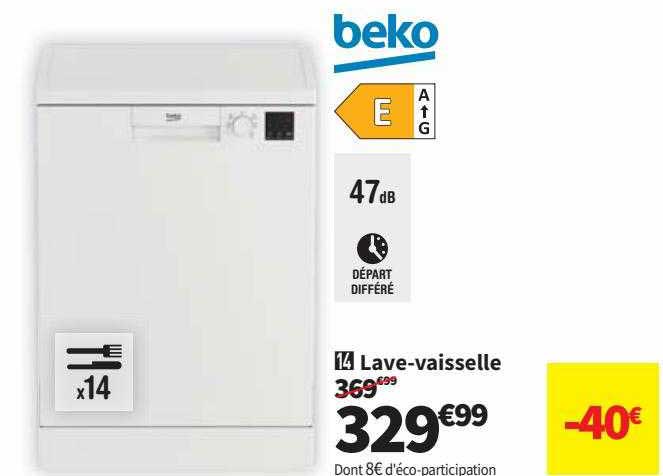 lave-vaisselle 47db beko