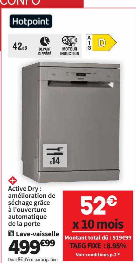 lave-vaisselle hotpoint