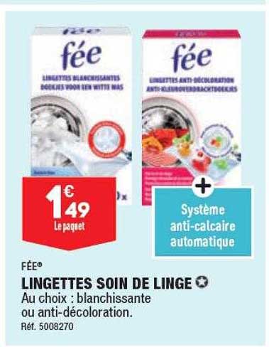 Lingettes Soin De Linge Fée