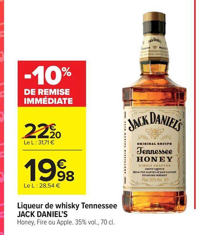 liqueur de whisky tennessee jack daniel's