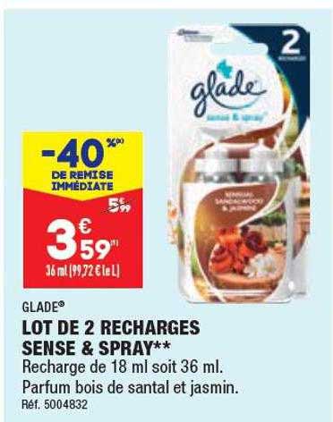 Lot De 2 Recharges Sense & Spray