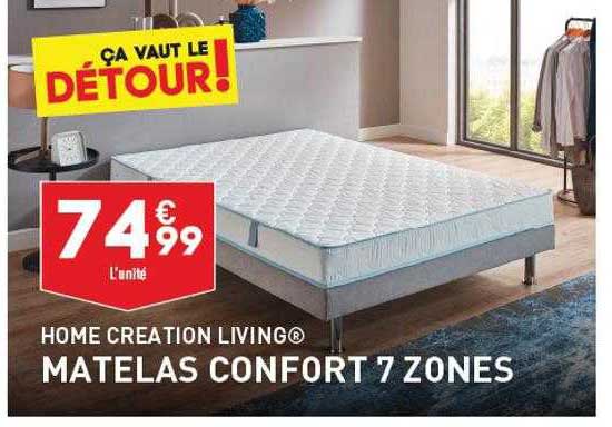 matelas confort 7 zones home creation living
