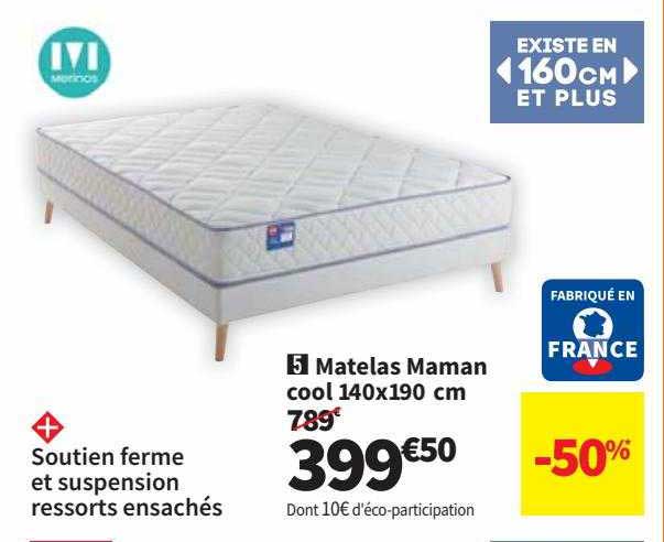 matelas maman cool 140x190 cm