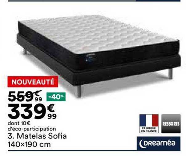 matelas sofia 140x190cm dreaméa