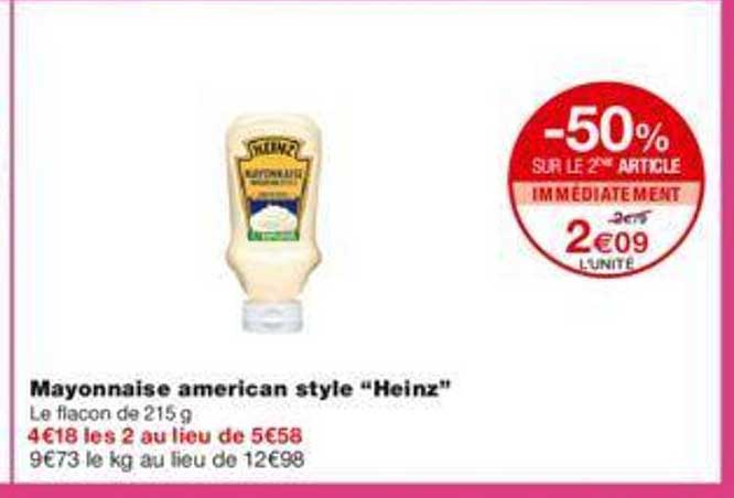 mayonnaise american style "heinz"