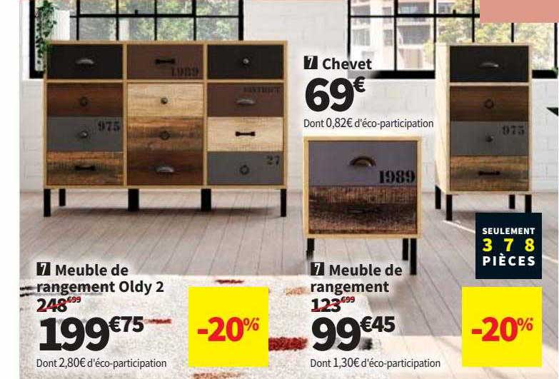 Meuble De Rangement Oldy 2 Meuble De Rangement Chevet