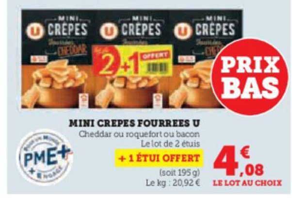 Mini Crêpes Fourrées U
