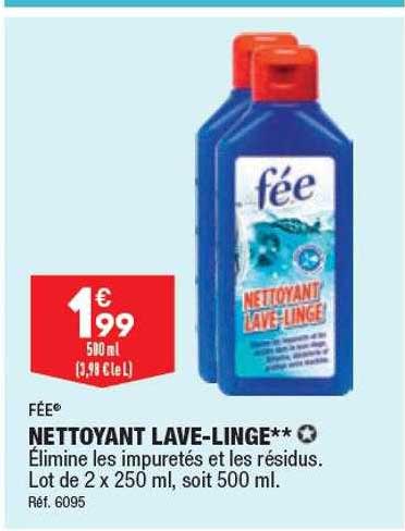 nettoyant lave-linge fée