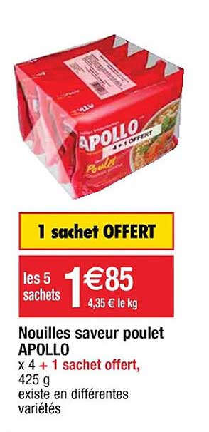 Nouilles Saveur Poulet Apollo